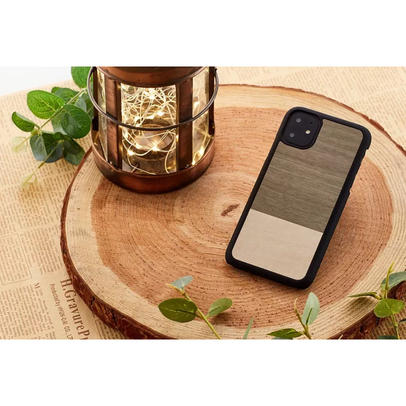 man and wood išmaniojo telefono dėklas iPhone 11 — juodas, apsauginis dangtelis