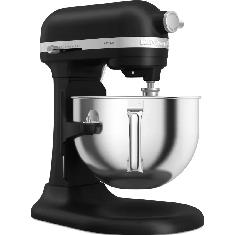 KitchenAid 5KSM60SPXEBM stacionarus plaktuvas 375 W juoda, pilka, nerūdijantis plienas