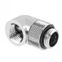 Barrow 90° pasukamas adapteris G1/4 colio vidinis sriegis į G1/4 colio išorinis sriegis TWT90-v2.5 s, sidabrinis