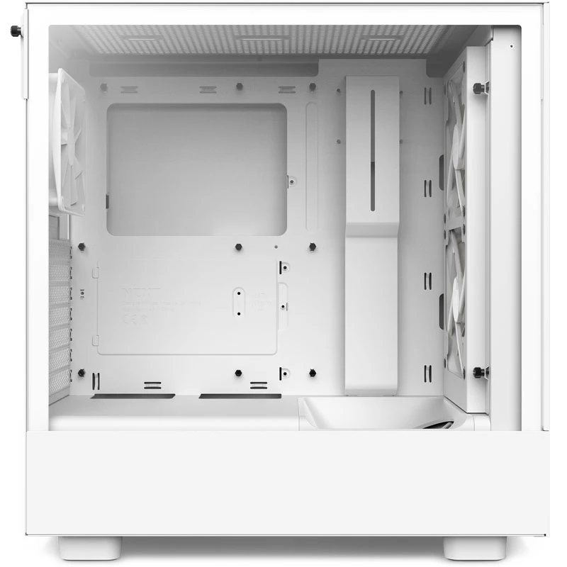 PC Case H5 Flow RGB su langu, balta