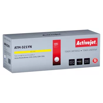 Activejet ATM-321YN dažiklis (pakaitalas Konica Minolta TN321Y; Supreme; 25,000 puslapių; geltonas)