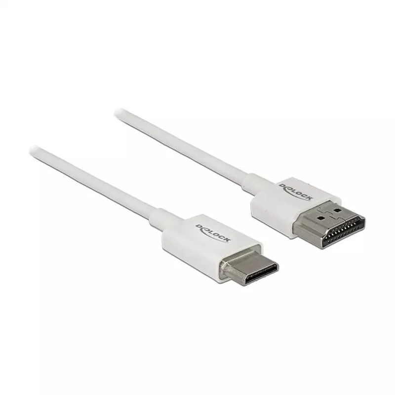 HDMI laidas DeLOCK 85142 1 m HDMI Type A Type C baltas