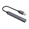 USB šakotuvas SAVIO AK-70, 7 prievadų USB 3.0, 4 naudojami prievadai, USB Type-A pagrindinis, 5 Gbit/s perdavimas, garantija 2 metai