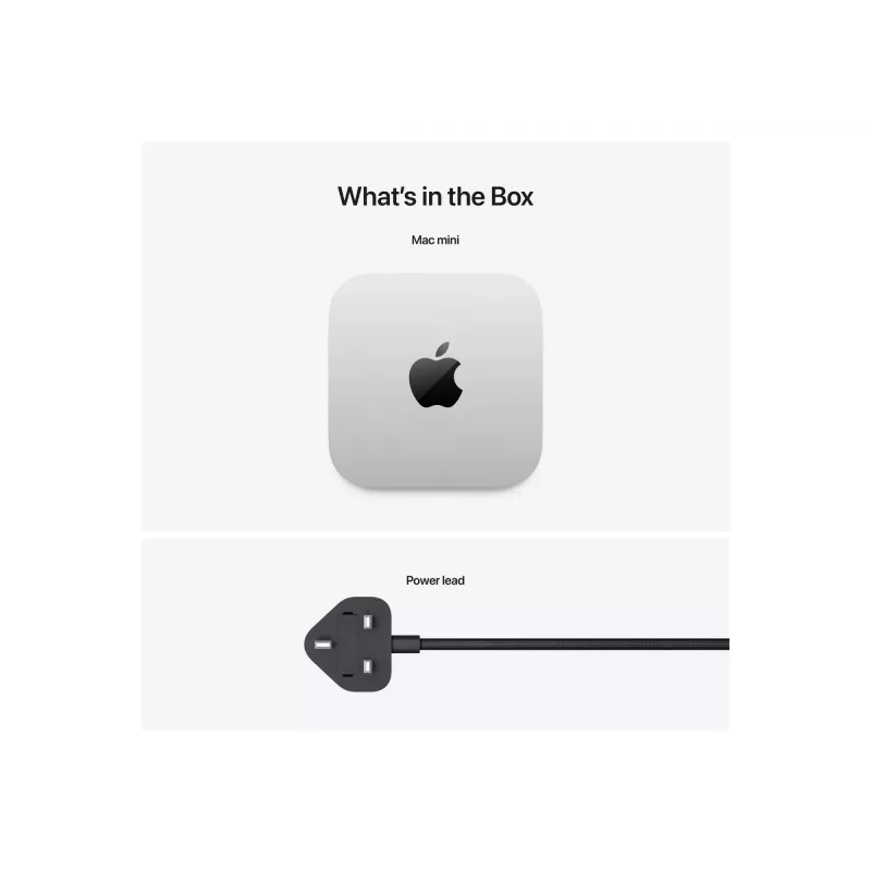 Apple Mac mini su Apple M M4 16 GB 256 GB SSD macOS Sequoia Mini PC sidabrinis
