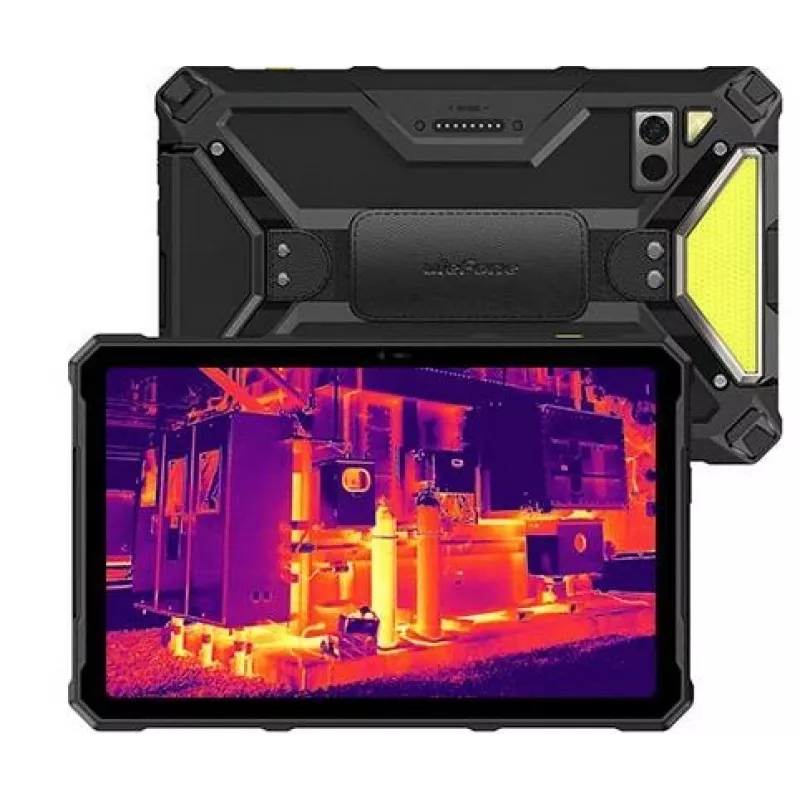 Planšetė UleFone Armor Pad 4 Ultra — 10,1 colio ekranas, 5G, terminė kamera, 8 GB RAM, 256 GB atmintis, Android, Juoda