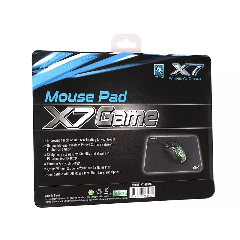 A4Tech X7-200MP pelė Pad Juoda