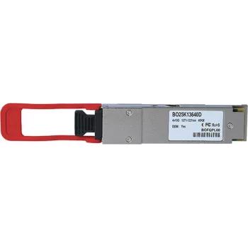 Suderinamas Extreme Networks 10335 BlueOptics© BO25K13640D QSFP siųstuvas-imtuvas, LC-Duplex, 40GBASE-ER4, vienmodis šviesolaidis, 1310nm, 40KM, 0°C/+70°C, DDM (10335-BO)