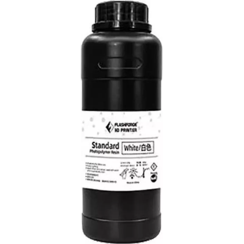 Derva, skirta 3D spausdinimui, Flashforge 3D Resin UV/LCD Standard White 0,5 L 405 nm