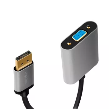 LogiLink CDA0109 jungčių adapteris DisplayPort į VGA 0,15 m, pilka juoda