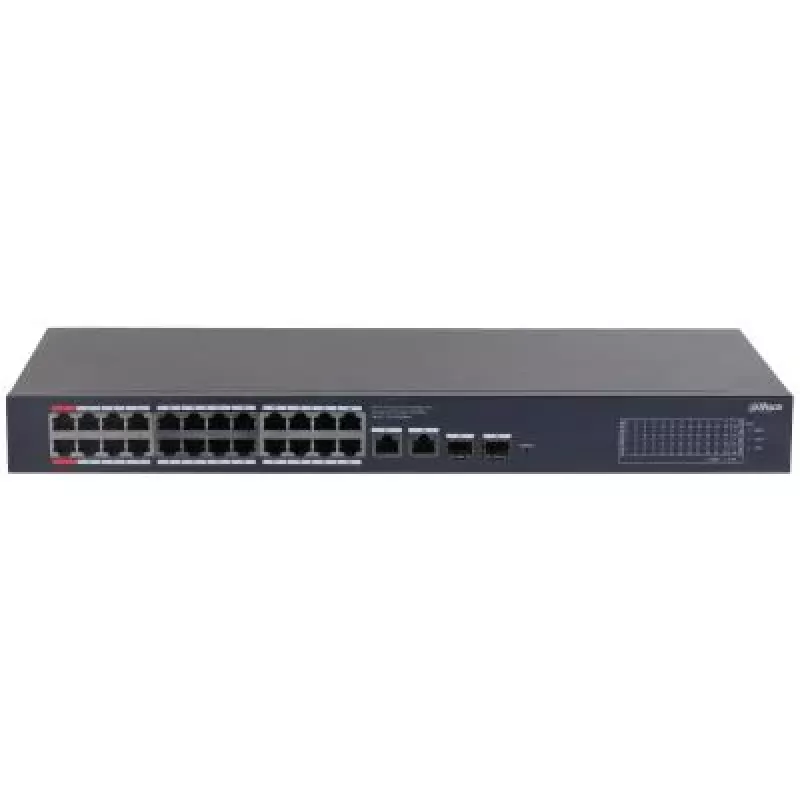 Dahua Technology CS4228-24GT-240 tinklo komutatorius Valdomas L2 Gigabit Ethernet (10/100/1000) Maitinimas per Ethernet (PoE) Juodas