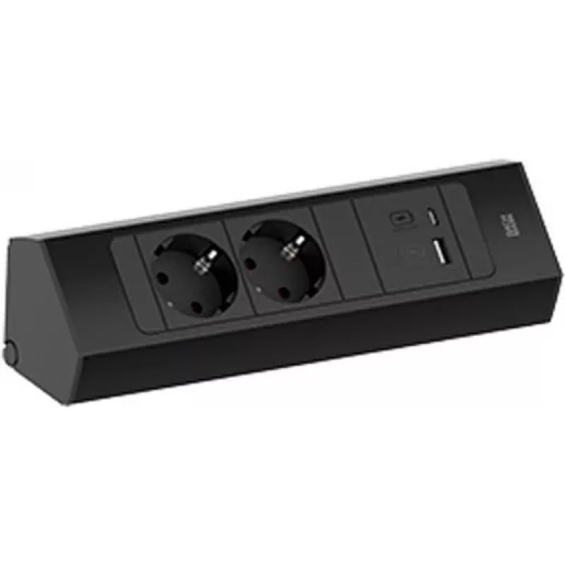Maitinimo šakotuvas Bachmann CASIA 2 su 2x CEE7/3 lizdais ir 1x USB A/C 22W