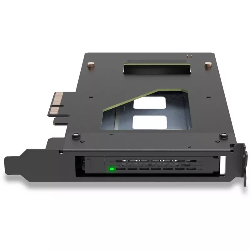 ICY Dock ToughArmor MB111VP-B - mobilioji atminties lentyna - and2 / and3 SSD mobilioji lentyna - 2,5 (6,4 cm) - NVMe - PCIe 4,0 x4 - juoda (MB111VP-B)