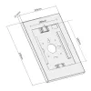 Maclean Wall Mount Tablet Hanger With Lock MC-474W