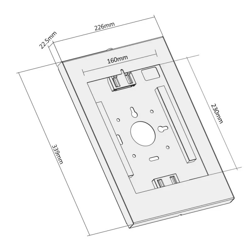 Maclean Wall Mount Tablet Hanger With Lock MC-474W