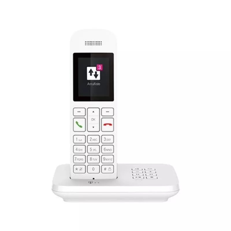 Telekom Sinus A12 analoginis/DECT telefonas, baltas