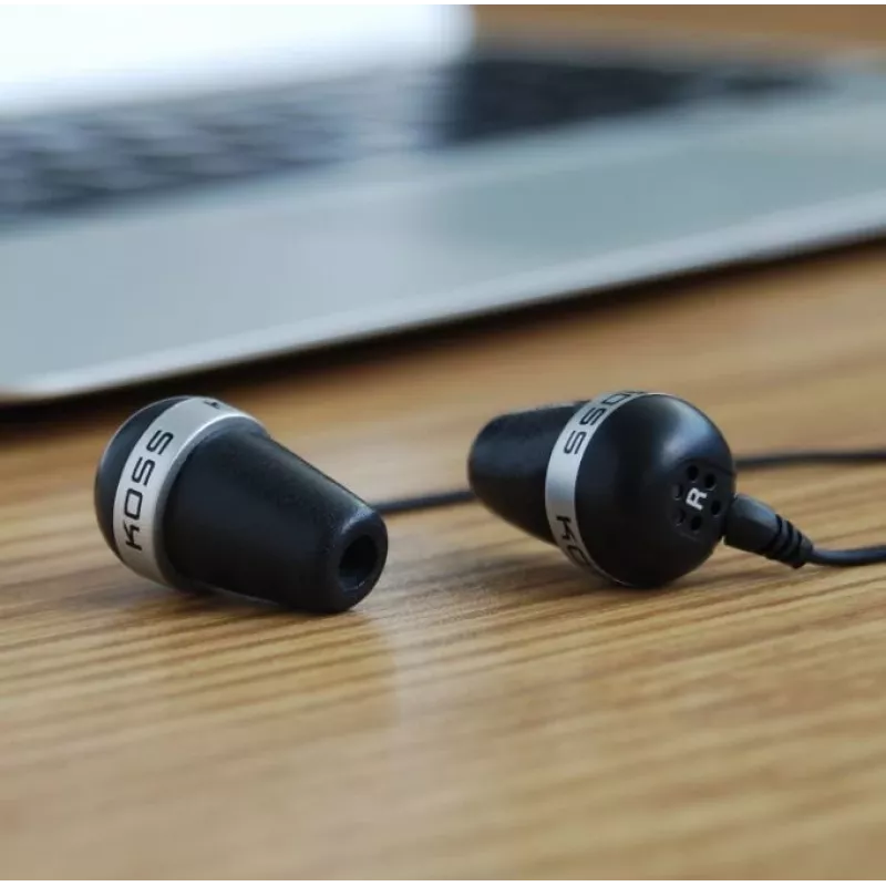Koss | Ausinės | THE PLUG CLASSIC | Laidinės | Į ausį | Triukšmo slopinimas | Juodos
