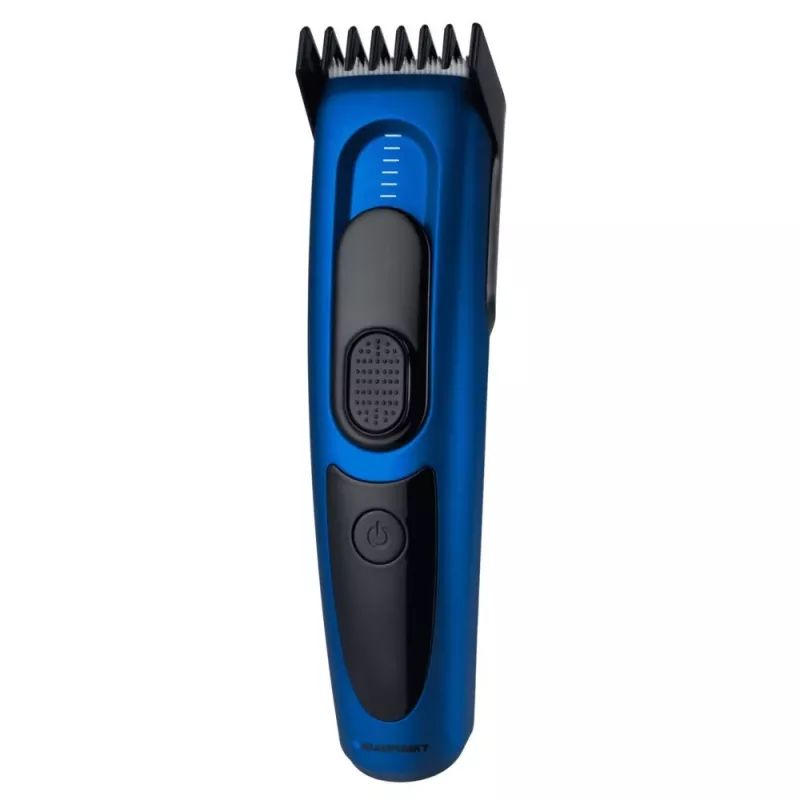 Plaukų kirpimo mašinėlė BLAUPUNKT HCC401 — reguliuojama 3–24 mm, įkraunama, juoda/mėlyna