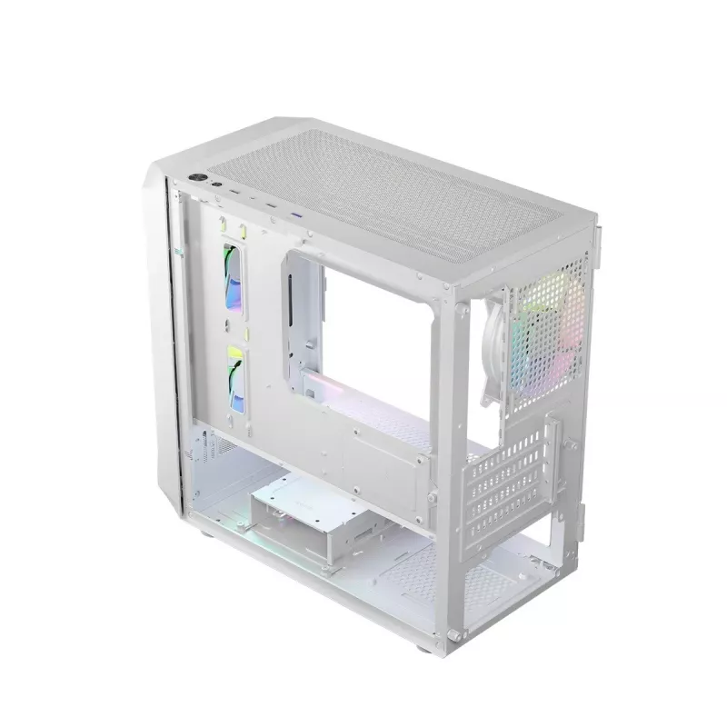 Logic PORTOS ARGB MINI USB 3.0 korpusas baltas