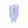 Sieninis įkroviklis CANYON OnCharge 30CL, 30W USB-C PD, 1x PD išvestis, EU kištukas, violetinė