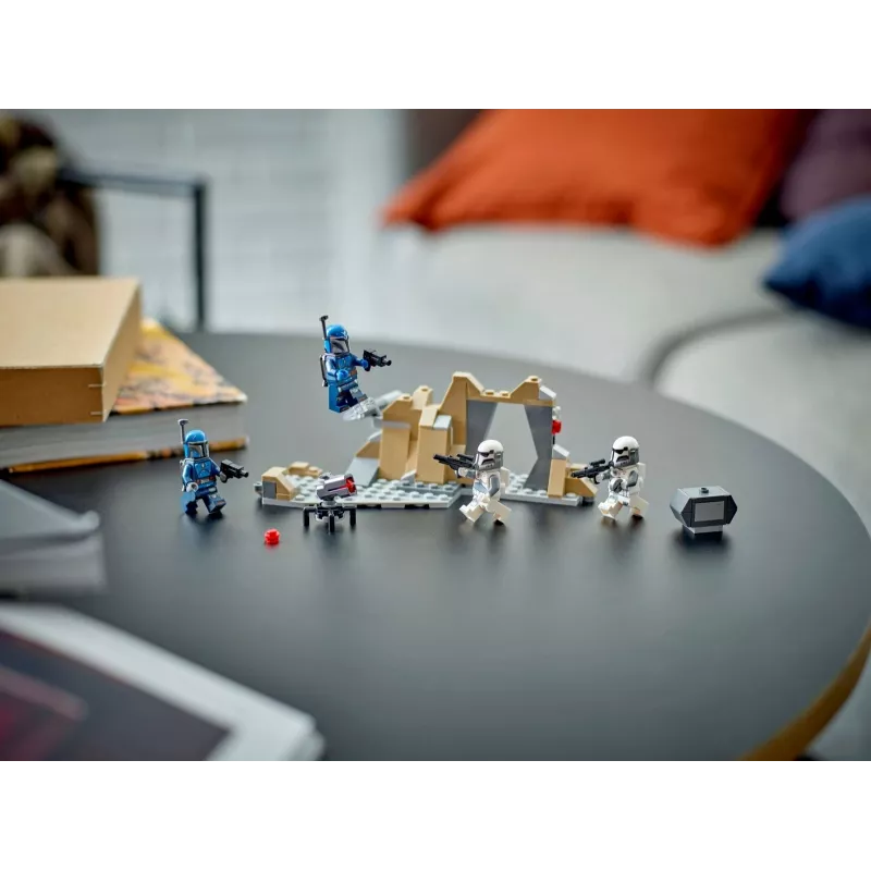 Konstruktorius LEGO Star Wars Ambush on Mandalore Battle Pack 75373 — 4 minifigūrėlės, 109 detalės, amžius 6+