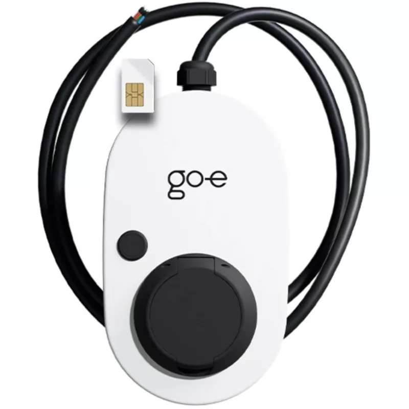 Įkroviklis Gemini 2.0, 11 kW (16A 3 fazių), Wallbox balta/juoda, be kabelio, 4G/LTE