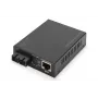 Digitus Gigabit PoE medijos keitiklis, RJ45 / SC, SM, PSE