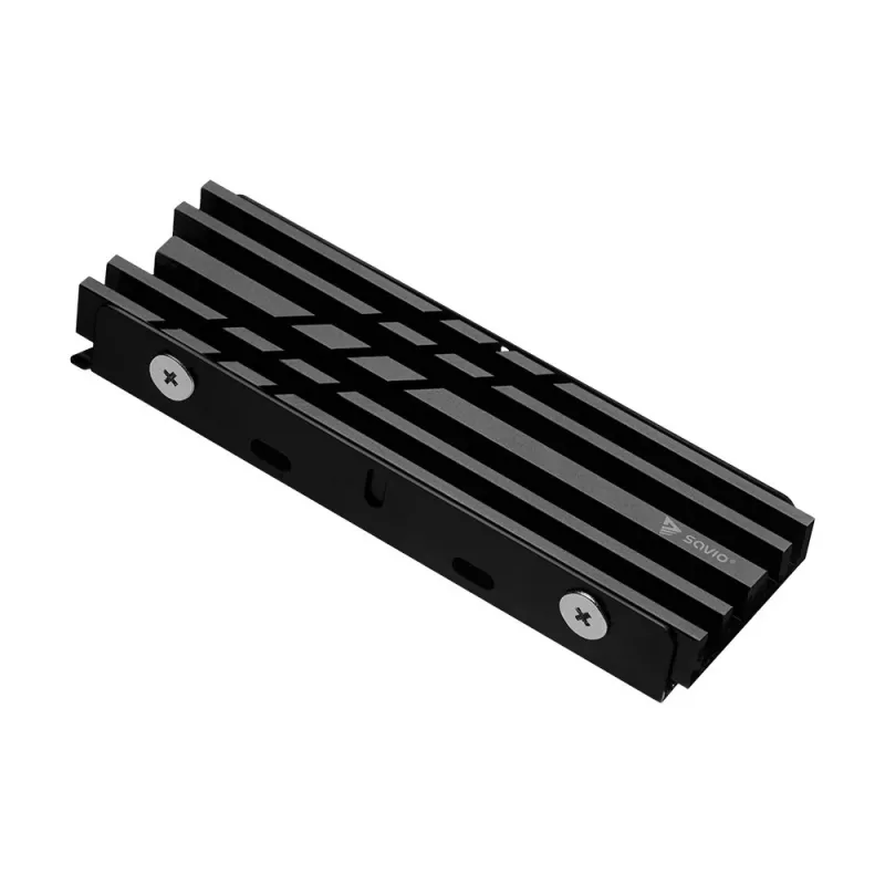 Oro aušintuvas SAVIO M.2 NVMe 2280 AK-60 juodas radiatorius 22x80 mm SSD