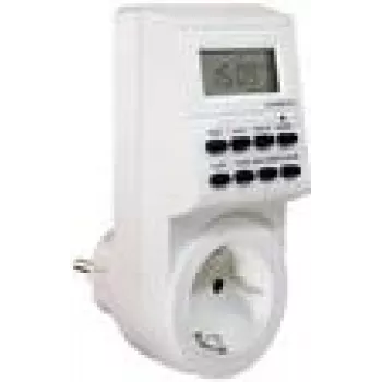 Savaitinis laikmatis as-Schwabe 24032 Skaitmeninis Balta 230V 16A