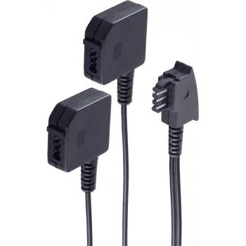 Telefono kabelis ShiverPeaks BS71000 0,2 m juodas