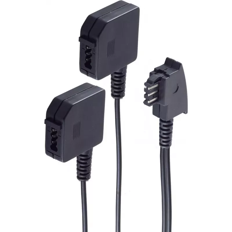 Telefono kabelis ShiverPeaks BS71000 0,2 m juodas