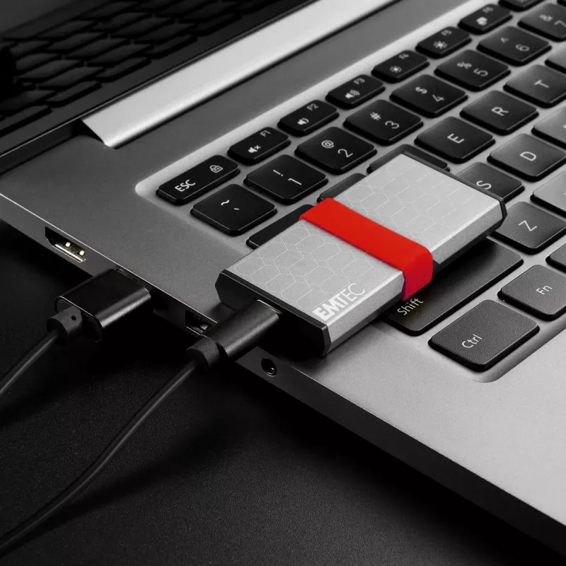 Emtec X205 Mini 1 TB USB Type-C USB 3.2 Gen 2x2 Sidabrinis