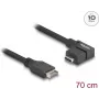 DeLOCK USB 10 Gbps laidas Type-E Key A 20 kontaktų kištukas į USB Type-C lizdą kampinis 70 cm