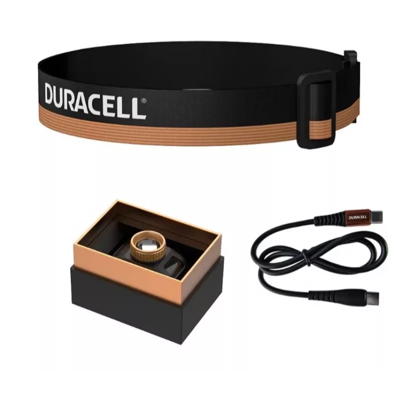 Duracell DH850R Dovanų dėžutės priekinis žibintas juoda, oranžinė