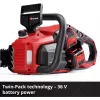 Belaidis grandininis pjūklas EINHELL GP-LC 36/40 Li BL-Solo 36V (2x18V) raudonas/juodas — be akumuliatoriaus ir įkroviklio