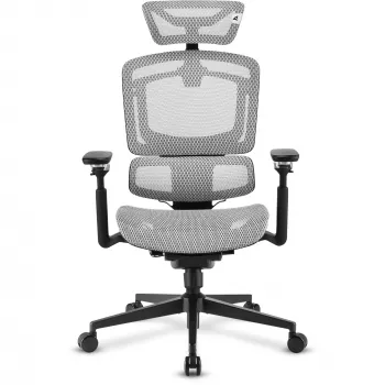 Biuro kėdė Sharkoon OfficePal C50M — paminkštinta sėdynė, tinklinis atlošas, juoda, atlošas 49×63 cm, sėdynės plotis 50 cm