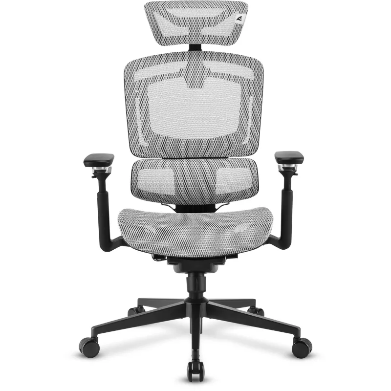 Biuro kėdė Sharkoon OfficePal C50M — paminkštinta sėdynė, tinklinis atlošas, juoda, atlošas 49×63 cm, sėdynės plotis 50 cm