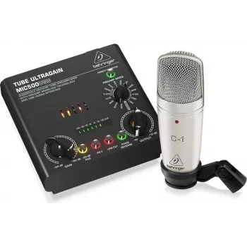Mikrofonas Behringer Voice Studio - įrašymo ir podcast'ų rinkinys