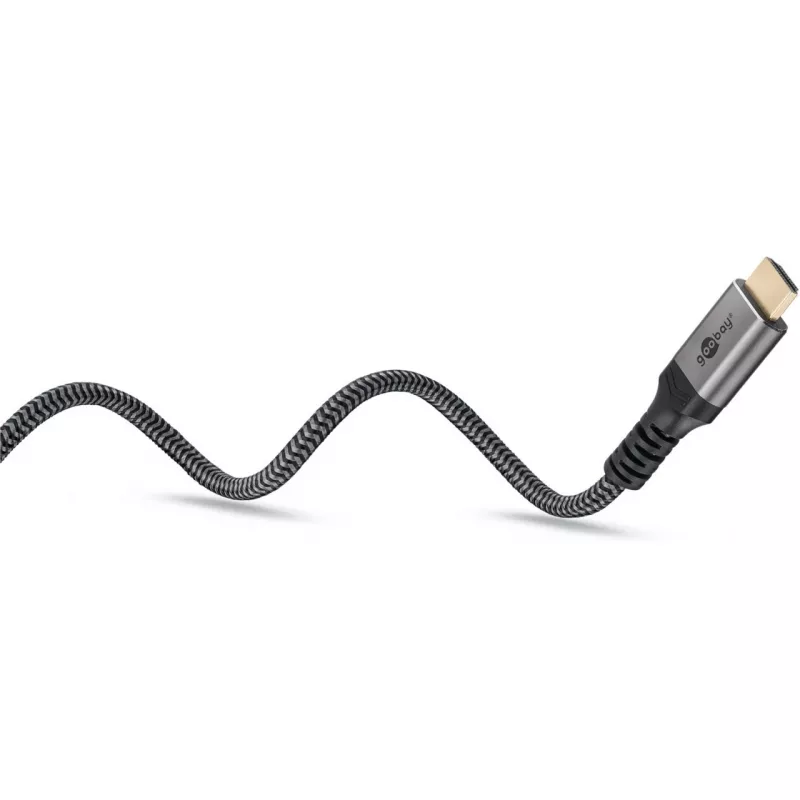 Goobay 65271 vaizdo kabelis-adapteris 5 m DisplayPort HDMI pilkas (65271)