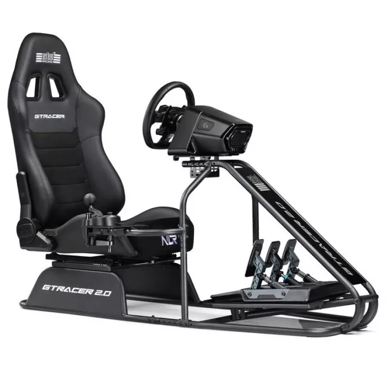 Lenktyninio simuliatoriaus kabykla Next Level Racing GTRacer 2.0 Juoda reguliuojamas sėdynės rėmas