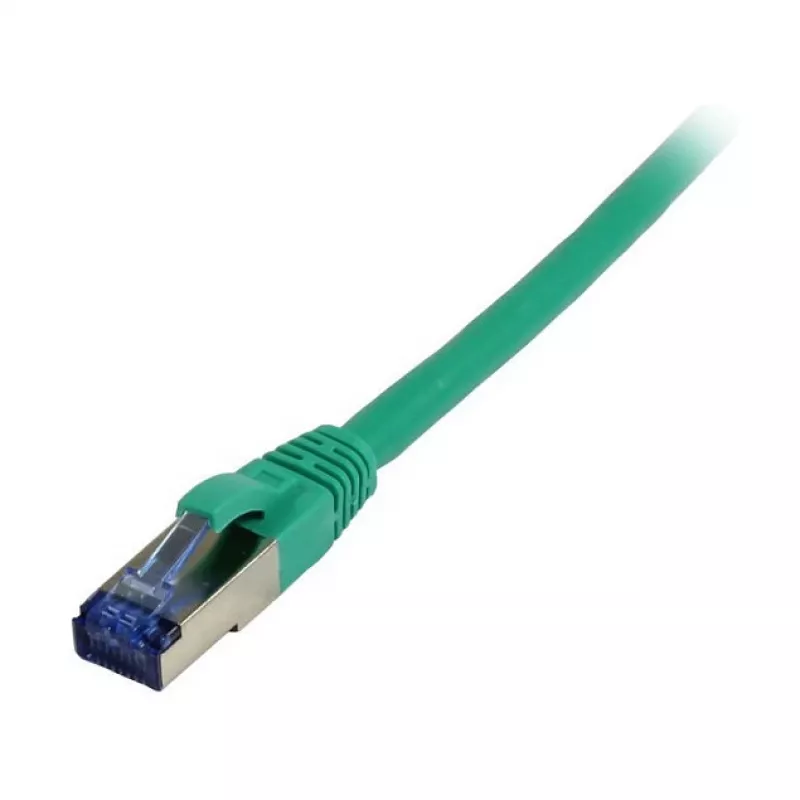 komutacinis kabelis RJ45 - CAT6A 500Mhz - 2m - žalias - S-STP(S/FTP) - TPE/LSZH(Superflex) - AWG26 - Synergy
