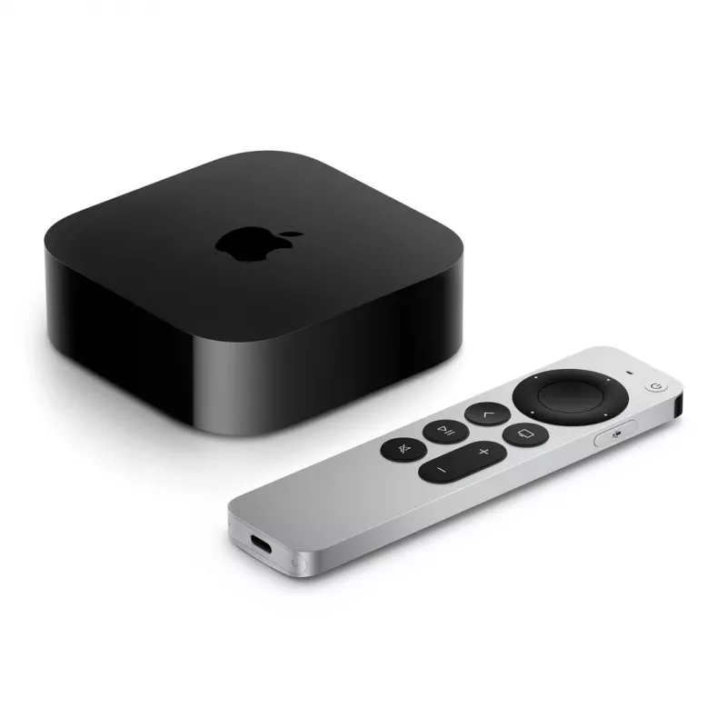 Apple TV 4K Juoda, Sidabrinė 4K Ultra HD 128 GB Wi-Fi Ethernet LAN