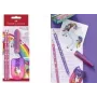 Rašymo rinkinys Faber-Castell Unicorn Pink — modelis 111518, įvairūs pieštukai ir priedai