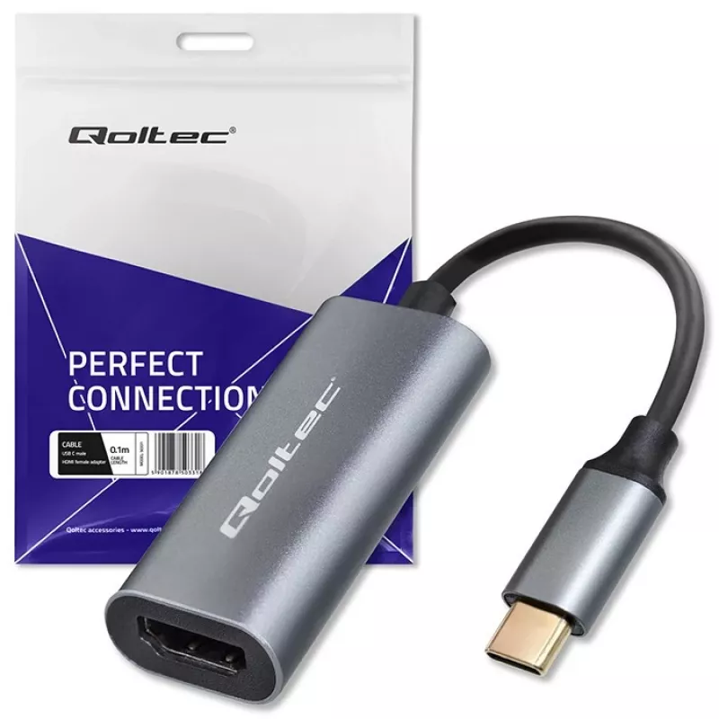 Adapter USB-C į HDMI 4K 60Hz 32AWG QOLTEC