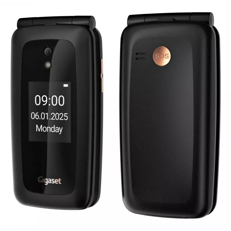 Gigaset GL795 7,11 cm (2,8 inch) 142 g 48MB Juodas senjorų telefonas