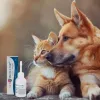 Ausų tirpalas JM Sante Vet Protector Uszy Plus 50 ml — suaugusių šunų ir kačių ausų priežiūra, plastikinis buteliukas