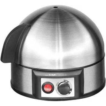 Clatronic EK 3321 kiaušinių virimo aparatas 7 kiaušiniams 400 W juoda, nerūdijantis plienas