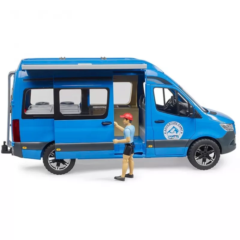 BRUDER kemperis MB Sprinter 02684 su vairuotoju – mastelinis transporto priemonės modelis žaislas