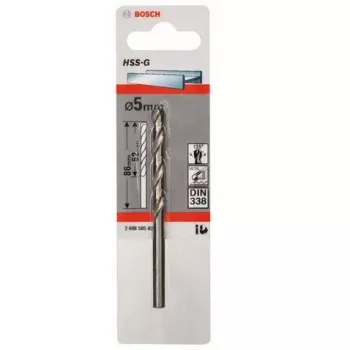 Sraigtinis grąžtas Bosch Metal HSS-G DIN 338 5 mm