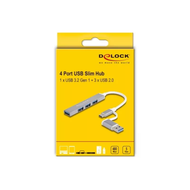 Delock 64214 gaminys, sidabrinis