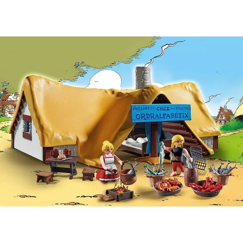 Playmobil 71266 Asterix: Nehigienikso trobelė su Nehigieniksu ir jo žmona Bakterija, kolekcinės figūrėlės, Asterix gerbėjams, smagus vaizduotės žaidimas